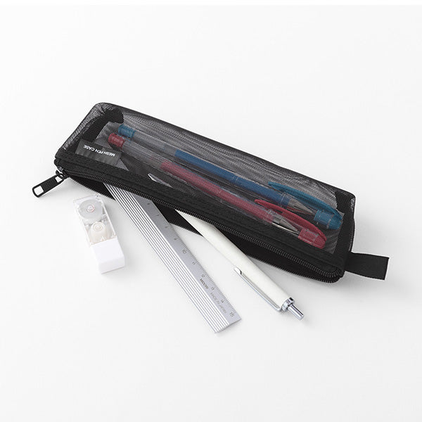 Midori Mesh Pen Case - Black