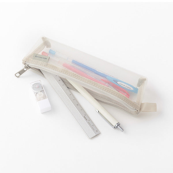 Midori Mesh Pen Case - Grey