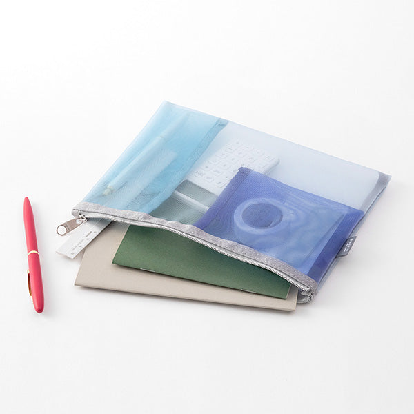 Midori Mesh Pen & Tool Pouch – Blue