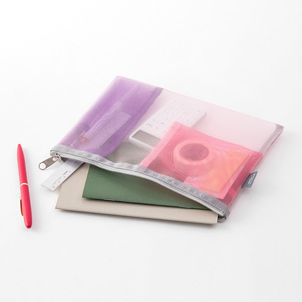 Midori Mesh Pen & Tool Pouch – Pink