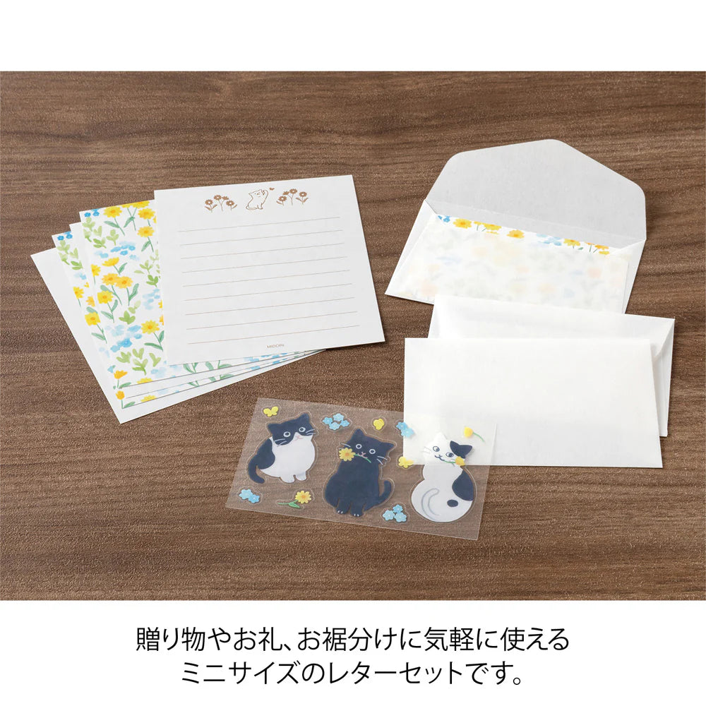 Midori Mini Letter Set with Seal - Cat