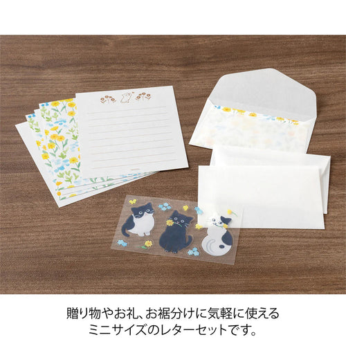 Midori Mini Letter Set with Seal - Cat