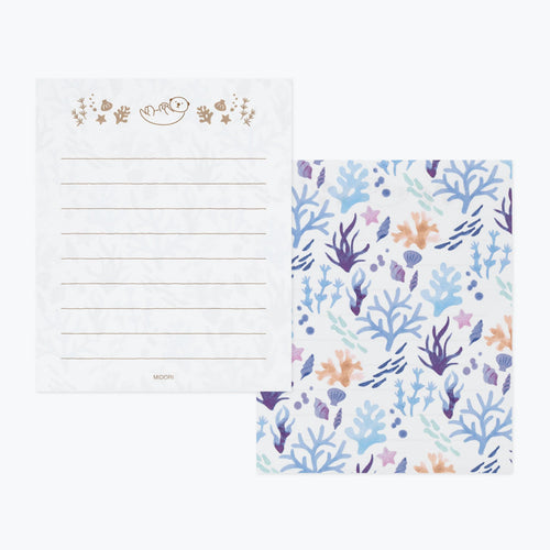 Midori Mini Letter Set with Seal - Sea Otter