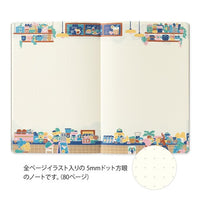 MIDORI Yuru Log Dot Grid Notebook B6 - Coffee Shop view 4