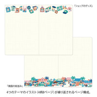 MIDORI Yuru Log Dot Grid Notebook B6 - Coffee Shop view 5