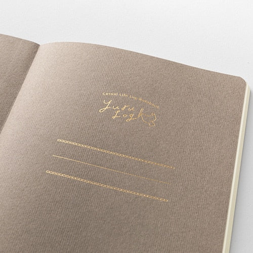 MIDORI Yuru Log Dot Grid Notebook B6 - Floral