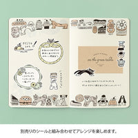 MIDORI Yuru Log Dot Grid Notebook B6 - Sweets & Animals view 8