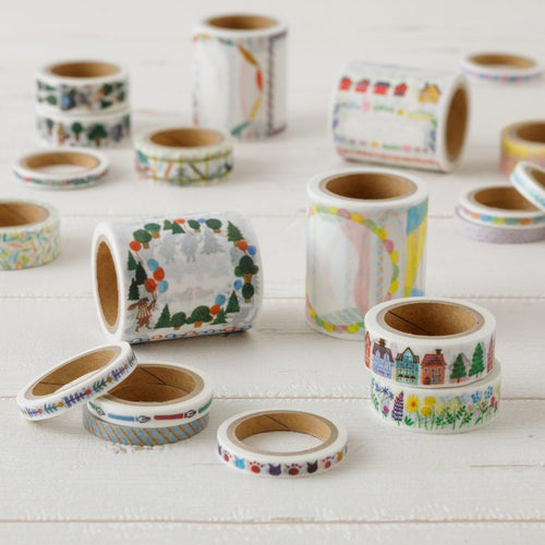 Midori Yuru Log Masking Tape 6mm - Watercolor