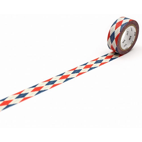 MT Masking Tape - Washi Tape - Argyle Red