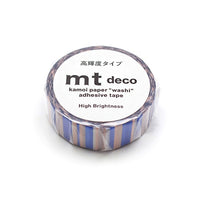MT Masking Tape - Washi Tape - Bright Overlapping Stripes view 2