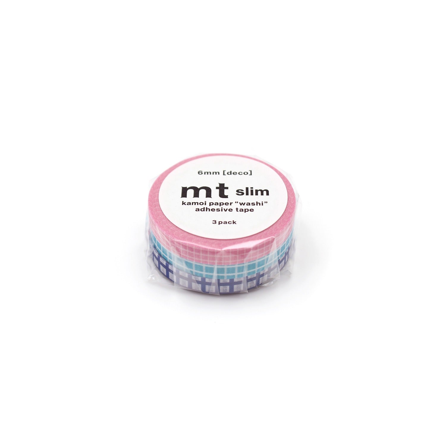 MT Masking Tape - Washi Tape - Slim Deco Grid Set of 3