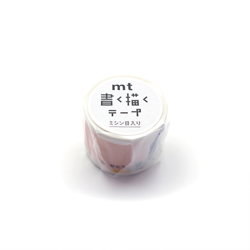 MT Masking Tape - Washi Tape - Writing and Drawing Tape Perforated Thank You