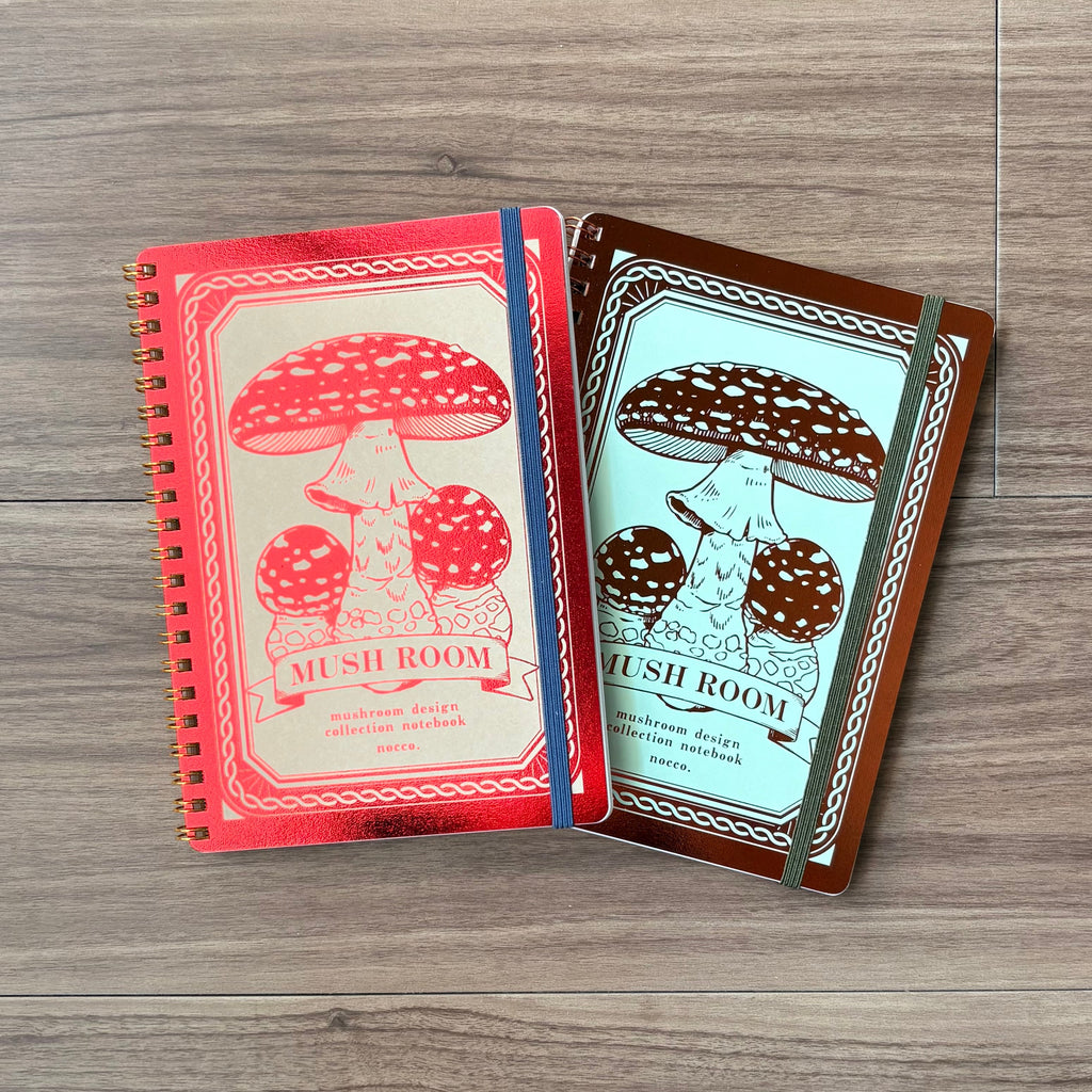 Nocco. Fly Agaric B6 Glitter Foil Notebook - Red
