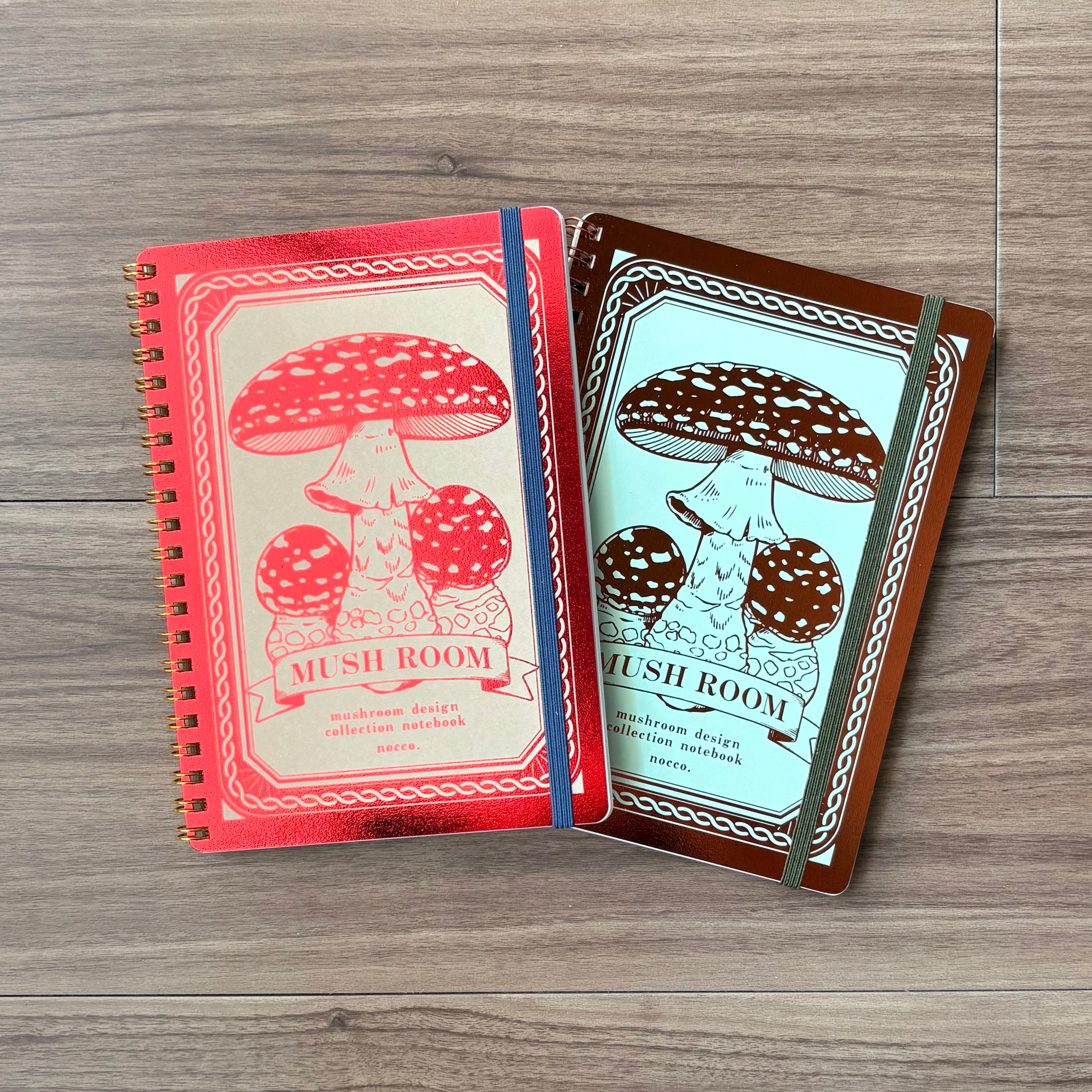 Nocco. Fly Agaric B6 Glitter Foil Notebook - Red
