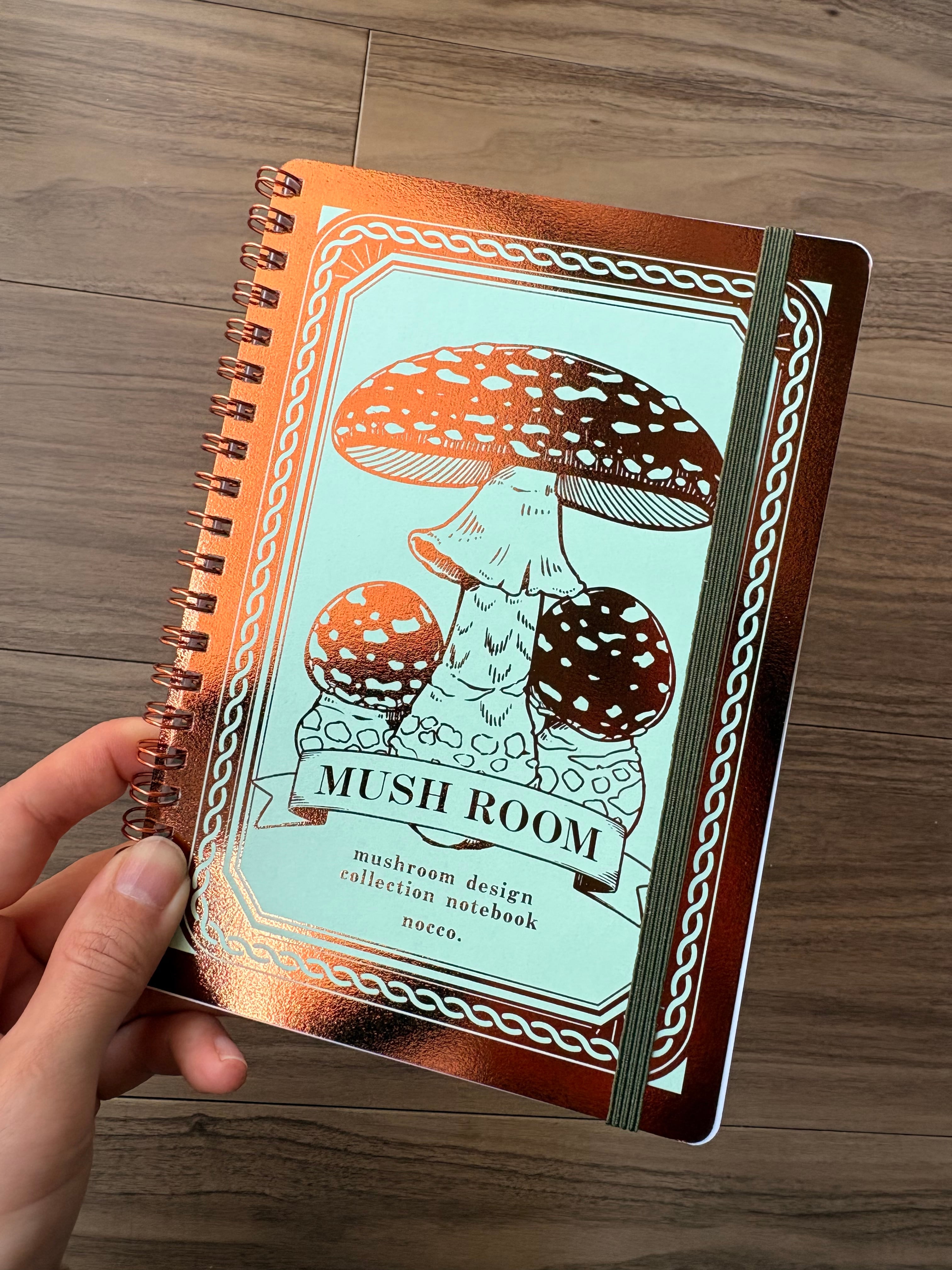 Nocco. Fly Agaric B6 Glitter Foil Notebook - Red
