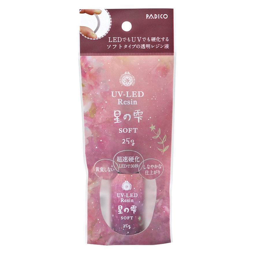 Padico UV-LED Curing Resin Star Drops Soft 25g