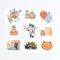 Papier Platz Obi-Wan Gold Foil Flake Stickers - NyanNyan MART - Sale Day view 2