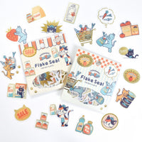 Papier Platz Obi-Wan Gold Foil Flake Stickers - NyanNyan MART - Sale Day view 4