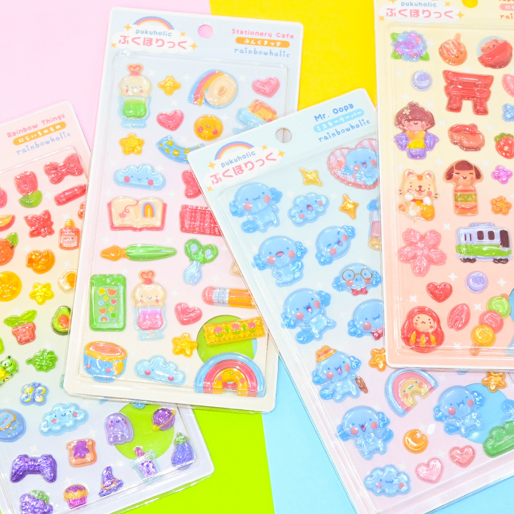 Rainbowholic Pukuholic 3D Stickers - Japan Travel