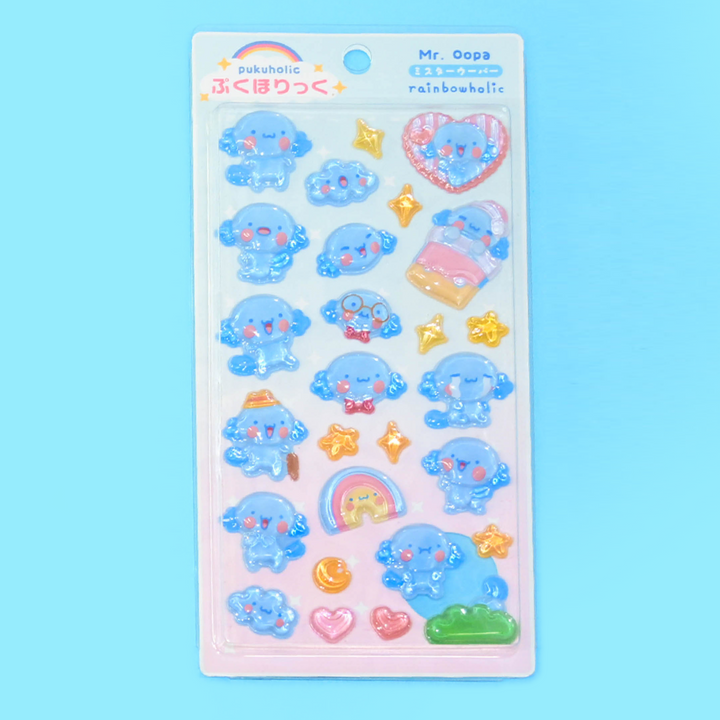 Rainbowholic Pukuholic 3D Stickers - Mr. Oopa