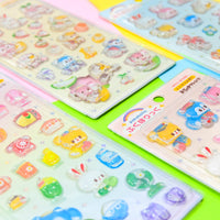 Rainbowholic x Ochame Friends Pukuholic 3D Stickers - Love Fruits view 3