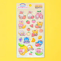 Rainbowholic x Ochame Friends Pukuholic 3D Stickers - Love Fruits view 1