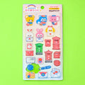 Rainbowholic x Ochame Friends Pukuholic 3D Stickers - Retro Airmail