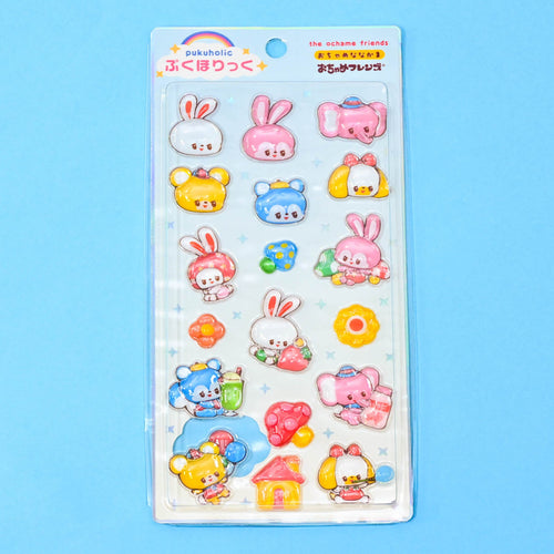 Rainbowholic x Ochame Friends Pukuholic 3D Stickers - The Ochame Friends