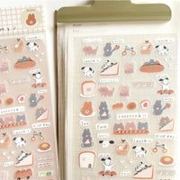 Ranmyu PET Stickers - Dog Riding a Baguette view 1