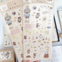 Ranmyu PET Stickers - Girl in an Apron Eating Snacks view 1