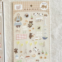 Ranmyu PET Stickers - Girl in an Apron Eating Snacks view 2