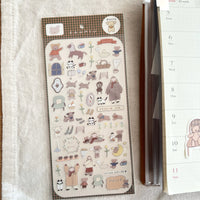 Ranmyu PET Stickers - Girl Wearing a Coat view 2