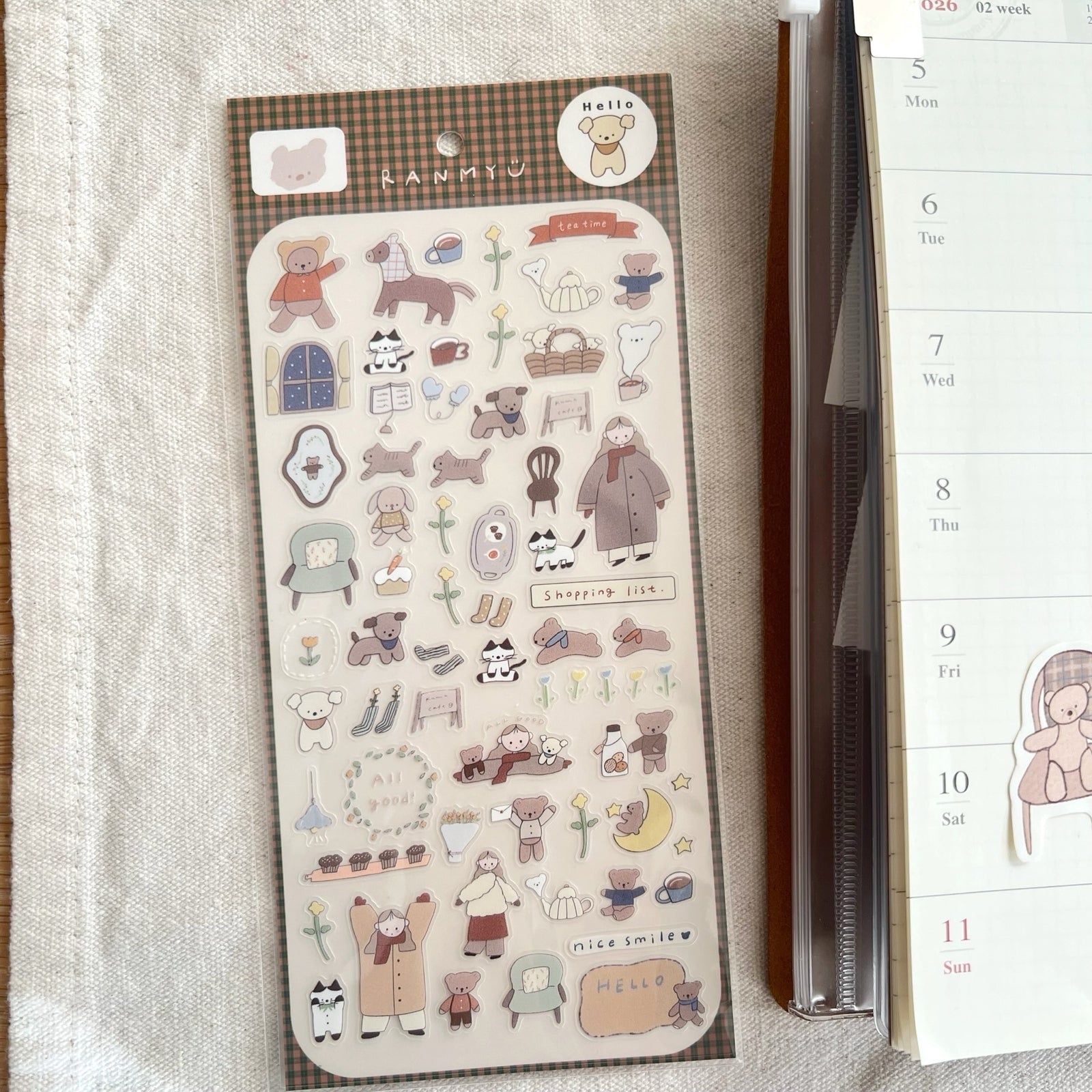 Ranmyu PET Stickers - Girl Wearing a Coat