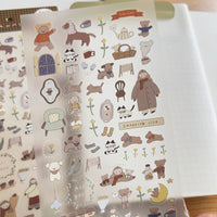 Ranmyu PET Stickers - Girl Wearing a Coat view 1