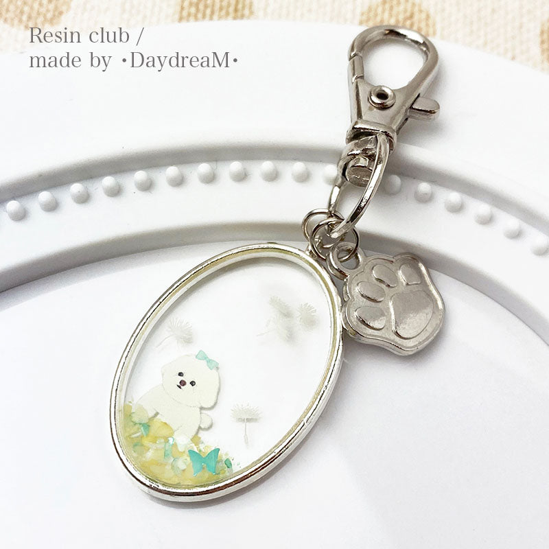 Resin Club Double-Sided UV Resin Sticker - Bichon Frise