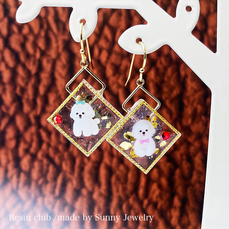 Resin Club Double-Sided UV Resin Sticker - Bichon Frise
