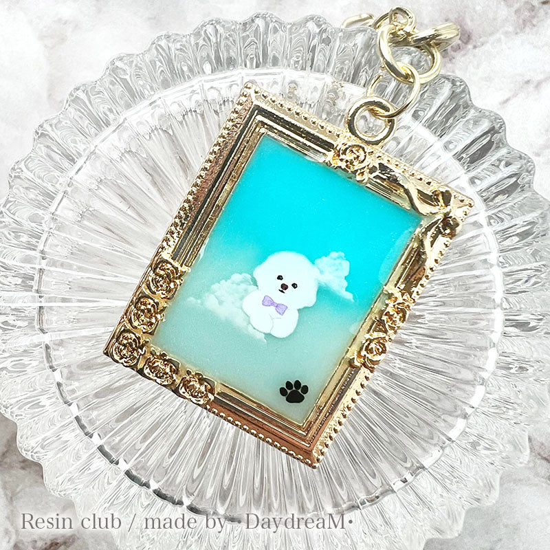 Resin Club Double-Sided UV Resin Sticker - Bichon Frise