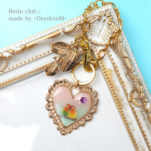 Resin Club Double-Sided UV Resin Sticker - Cockatiel and Lovebird