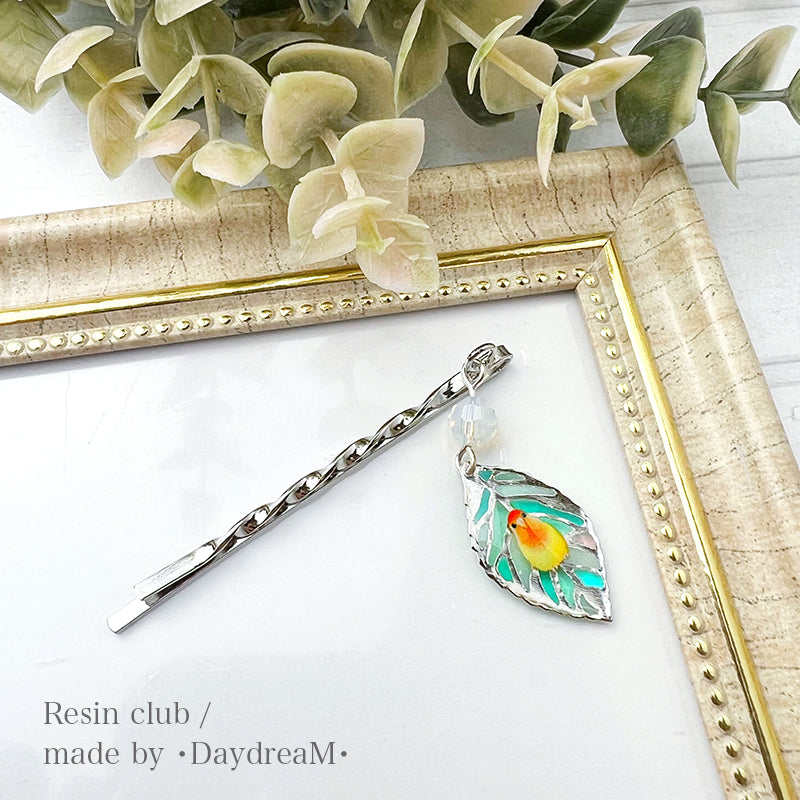 Resin Club Double-Sided UV Resin Sticker - Cockatiel and Lovebird