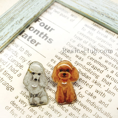 Resin Club Double-Sided UV Resin Sticker - Dog Poodle