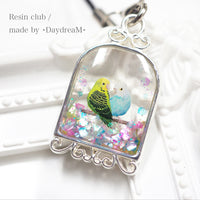 Resin Club Double-Sided UV Resin Sticker - Java Sparrow and Parakeet view 3