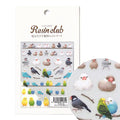 Resin Club Double-Sided UV Resin Sticker - Java Sparrow and Parakeet