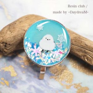 Resin Club Double-Sided UV Resin Sticker - Long-tailed Tit