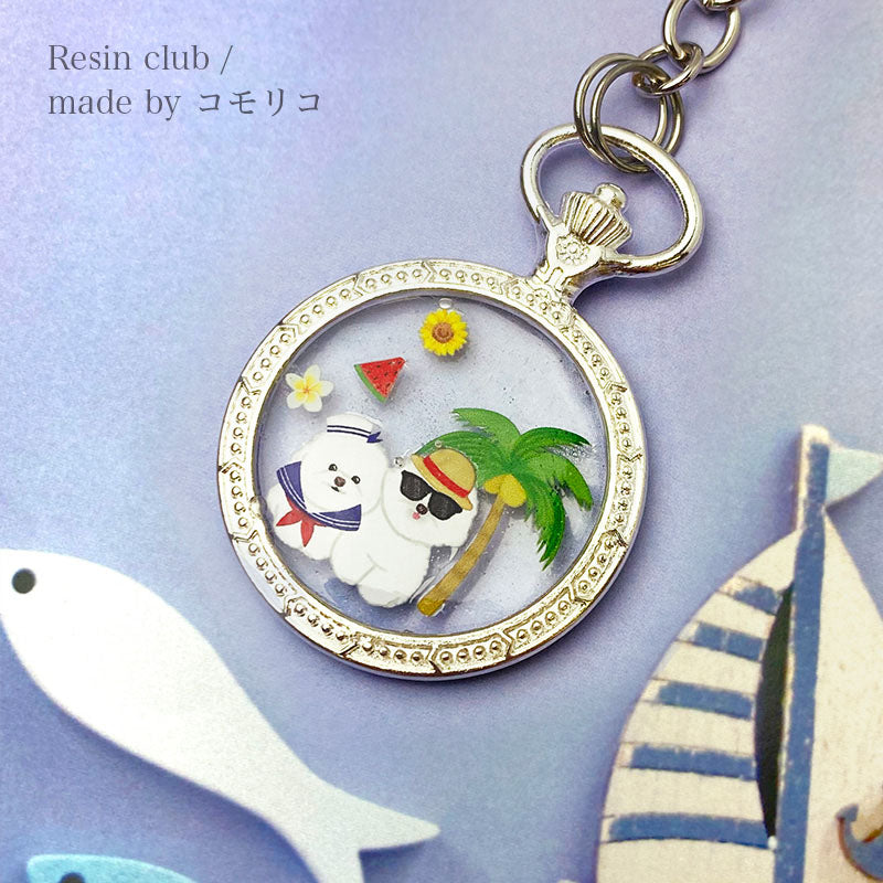 Resin Club Double-Sided UV Resin Sticker - Long-tailed Tit Summer
