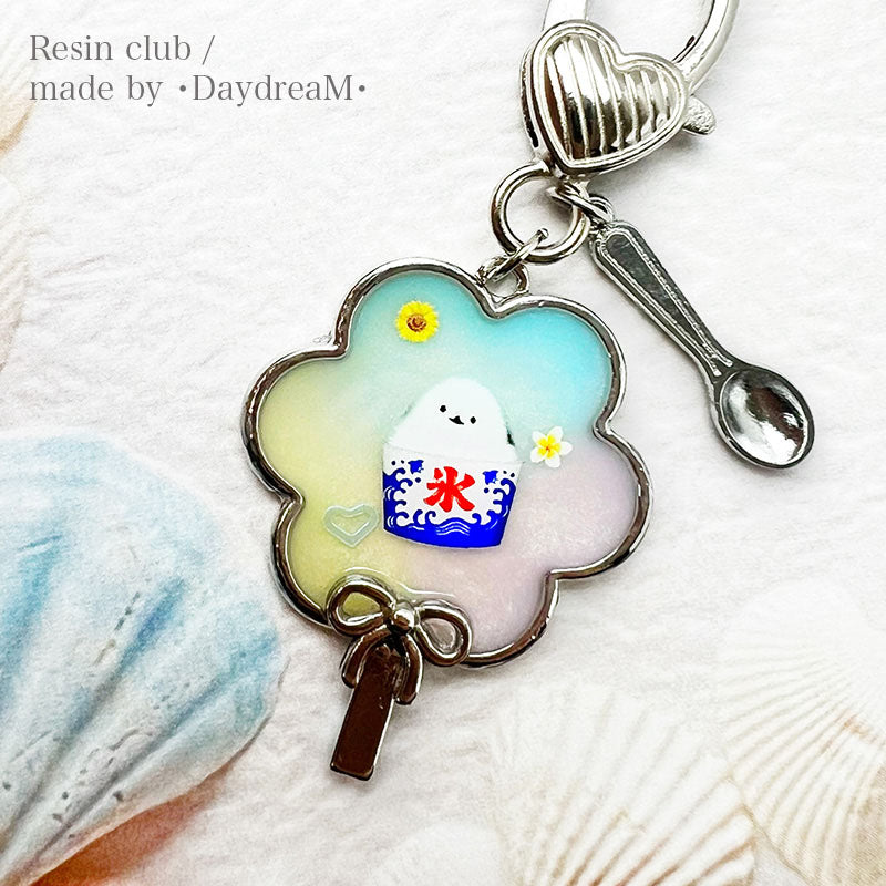 Resin Club Double-Sided UV Resin Sticker - Long-tailed Tit Summer
