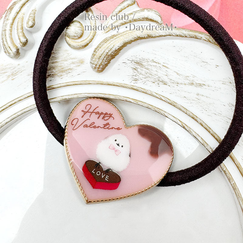 Resin Club Double-Sided UV Resin Sticker - Long-tailed Tit Valentine's Day