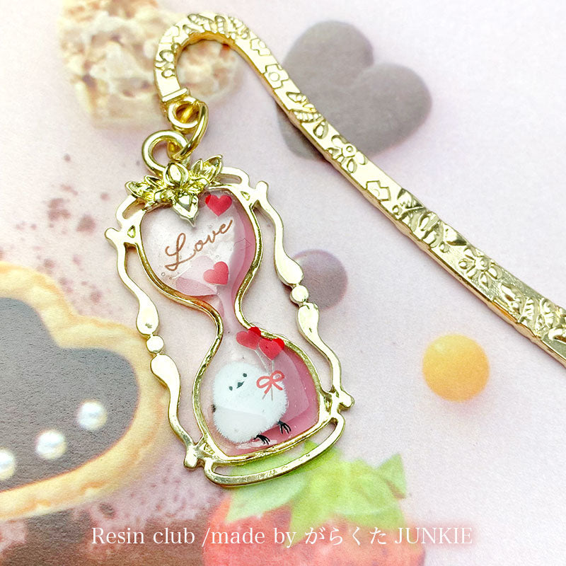 Resin Club Double-Sided UV Resin Sticker - Long-tailed Tit Valentine's Day