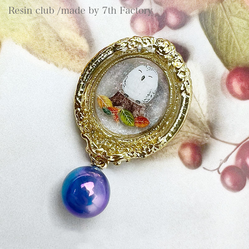 Resin Club Double-Sided UV Resin Sticker - Owl