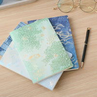 ROKKAKU Futaba Foil Stamped Notebook: Sunlit Leaves view 6