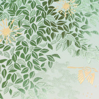 ROKKAKU Futaba Foil Stamped Notebook: Sunlit Leaves view 3